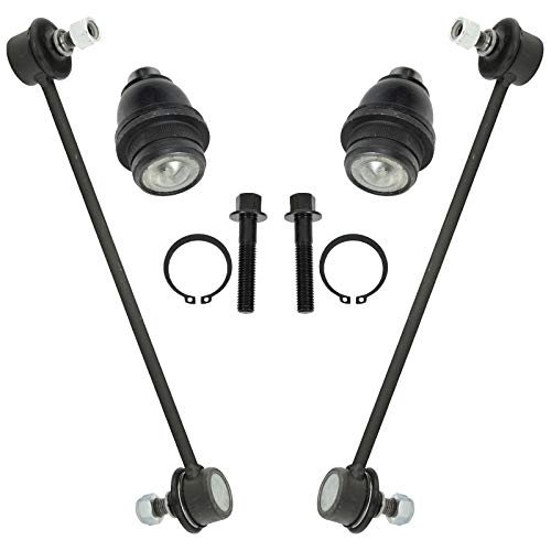 TRQ Front Suspension Kit Ball Joint Sway Bar Stabilizer Link Compatible with 2007-2012 Dodge Caliber 2007-2017 Jeep Compass Patriot - Image 1