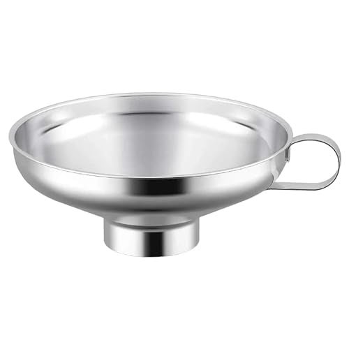 Bridge2shopping 11 CM Canning Funnel with Handle, 304 Stainless Steel Funnel Wide Mouth use for Mason Jars, oil funnel for kitchen - Image 1