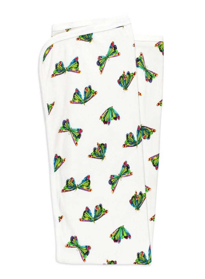 L'ovedbaby Baby Girls Organic Blanket, Butterfly - Image 1