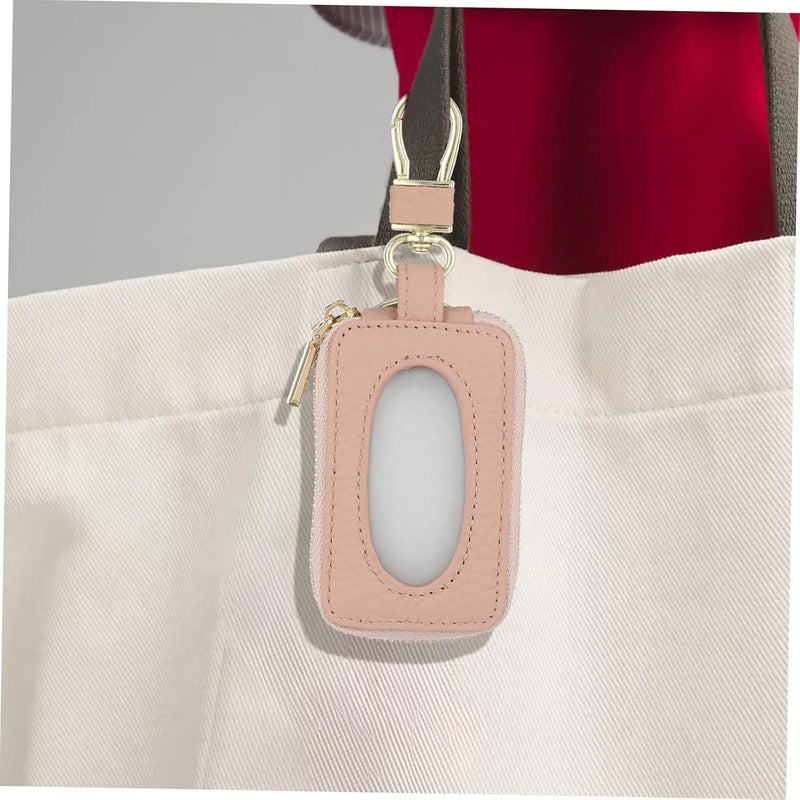 PRETYZOOM Compact Car Key Bag Pouch Mini Key Fob Case Snap Hook for Women Small Zippered - Image 5