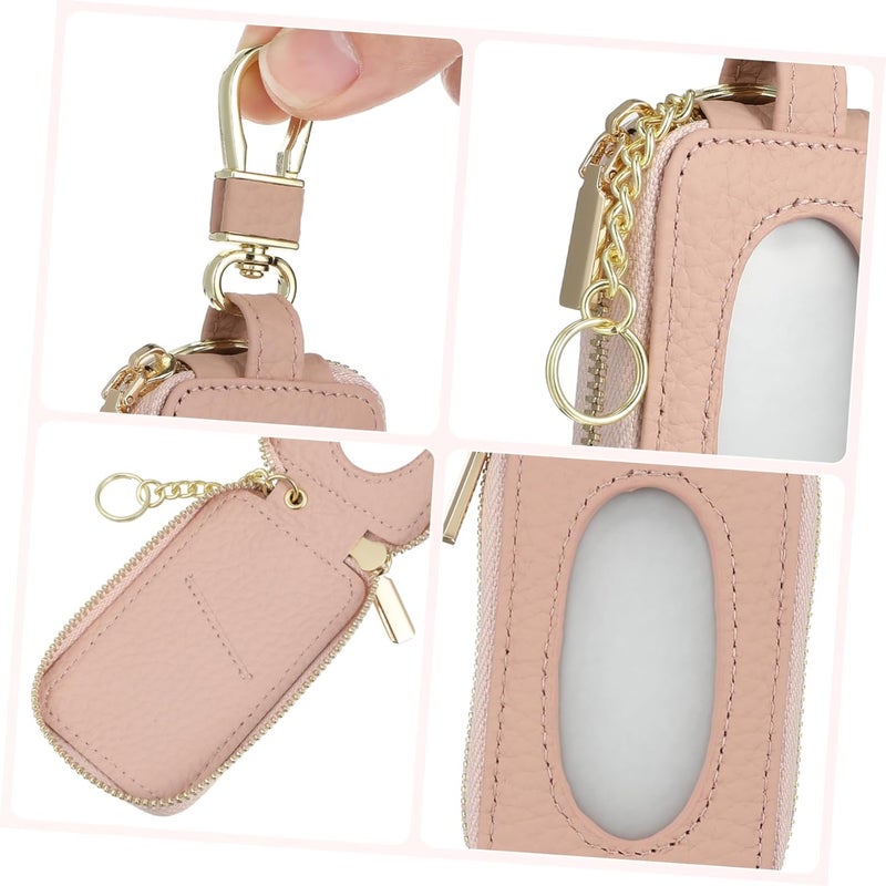 PRETYZOOM Compact Car Key Bag Pouch Mini Key Fob Case Snap Hook for Women Small Zippered - Image 2
