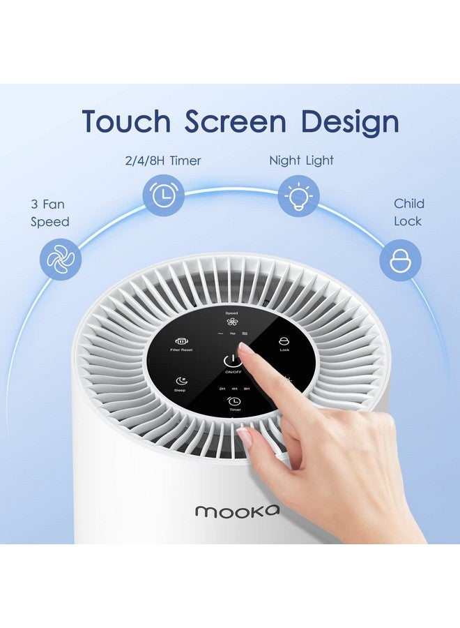 Mooka 2 Pack MOOKA AP-S0610L Air Purifier Filter, 3-in-1 True HEPA Filter, High-Efficiency Activated Carbon Air Filter for Smoke, Odor, Dander, Pollen  - Image 4