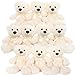 MorisMos 10Pcs Teddy Bears Bulk Baby Shower 14inch Cute White Teddy Bear Stuffed Animals Plush Small Stuffed Bears on Centerpiece Baby Shower Easter Basket Stuffer Toy - Image 2