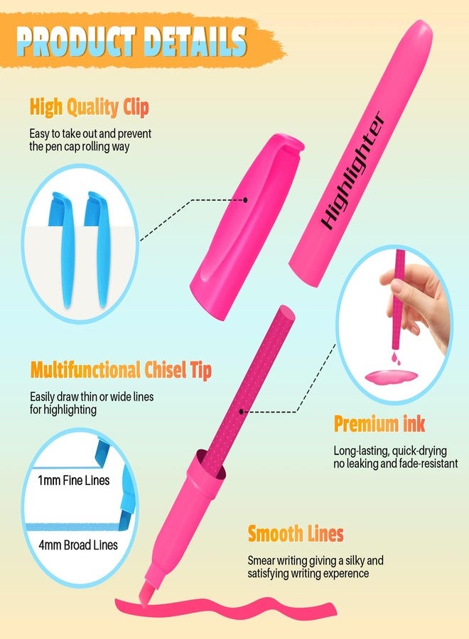 Aigybobo 120 Pack Highlighters in 6 Assorted Colors, Chisel Tip Dry-Quickly Highlighters Bulk, No Bleed Highlighter Markers for Kids Adults, Classroom Teachers Must Haves, School Office Supplies - Image 3