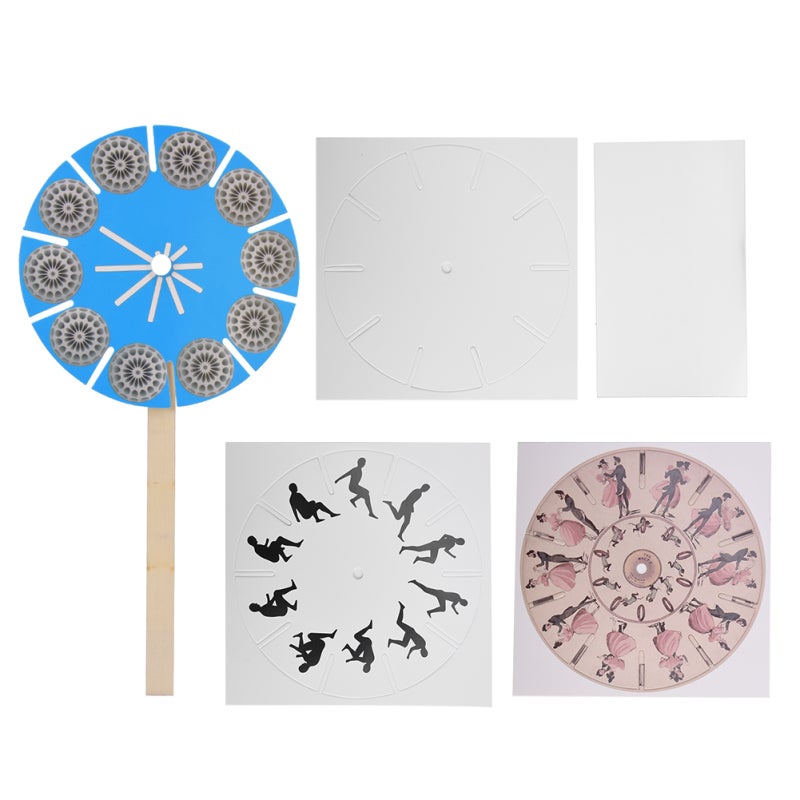 Diy Phenakistoscope Kit: Non-Toxic Quality Material, Easy To Assemble - Develop Observation & Analytical Skills, Science Experiment Toy For Kids 7-14 Years, Parent-Child Interaction - Image 2