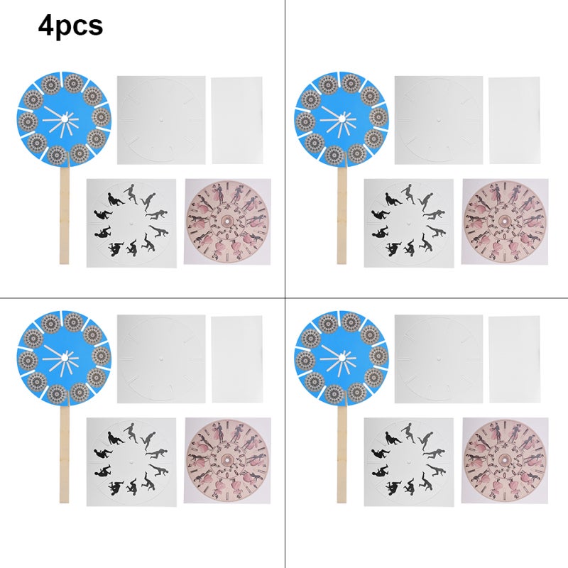 Diy Phenakistoscope Kit: Non-Toxic Quality Material, Easy To Assemble - Develop Observation & Analytical Skills, Science Experiment Toy For Kids 7-14 Years, Parent-Child Interaction - Image 1