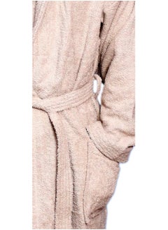AZM Bathrobe – 400 GSM 100% Cotton Terry Silky Soft Spa Quality Comfort – Shawl Collar & Pocket S/M  - Image 4