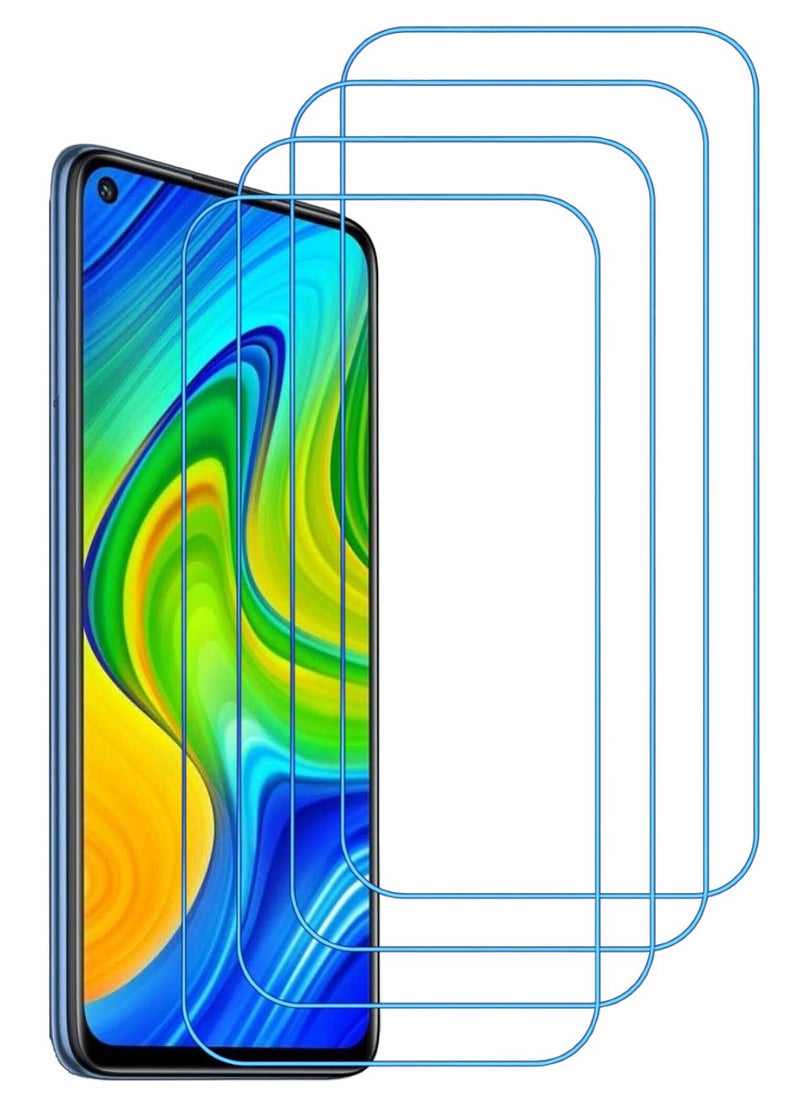 ACLIX 4 Pieces Antistatic ESD Dustproof Premium Quality High Definition Clear Tempered Glass Screen Protector Designed For Xiaomi Redmi Note 9 - Image 1