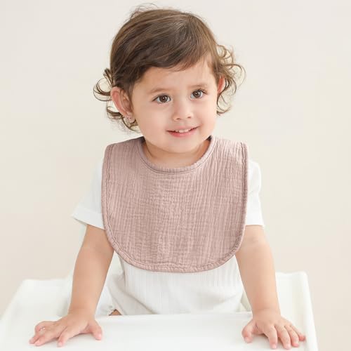 Susurration Muslin Baby Bibs 6 Pack Bandana Drool Bibs,Soft Square Adjustable Baby Drooling Bibs for Unisex Girls & Boys (Multicolor) - Image 3