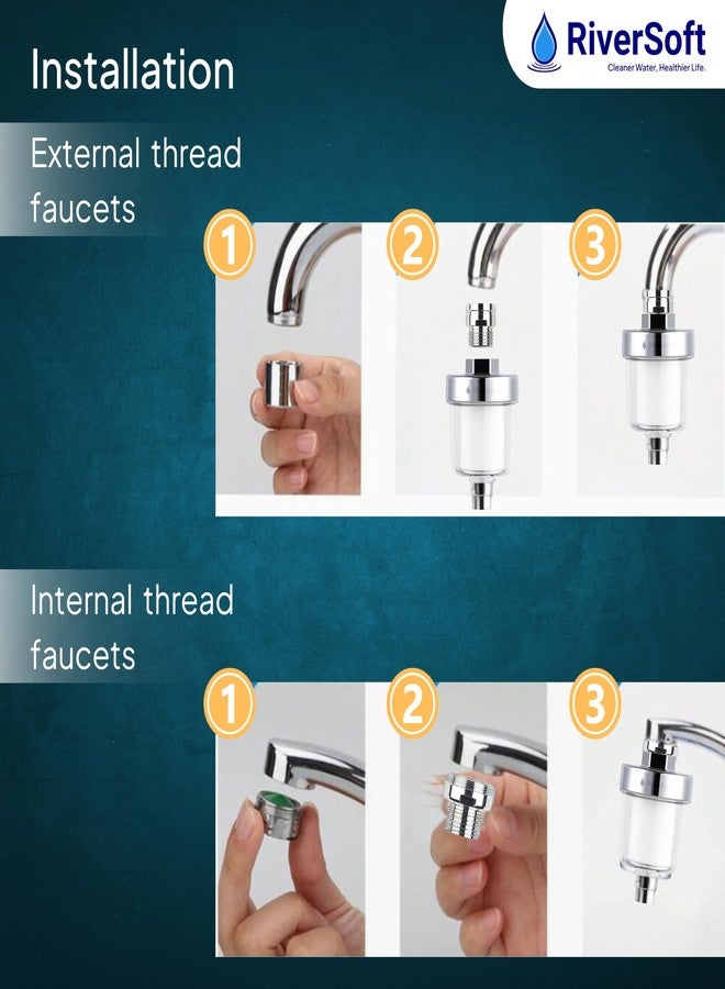 RiverSoft EcoBlu EB-01 Kitchen Tap Filter | Removes Sediments, Rust & Dust | Water-Saving Foam Flow Aerator | Kitchen Tap Water Filter. - Image 4