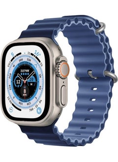 Apple Watch Compatible Ultra Double Color Ocean Loop Band Strap 42 44 45 49MM