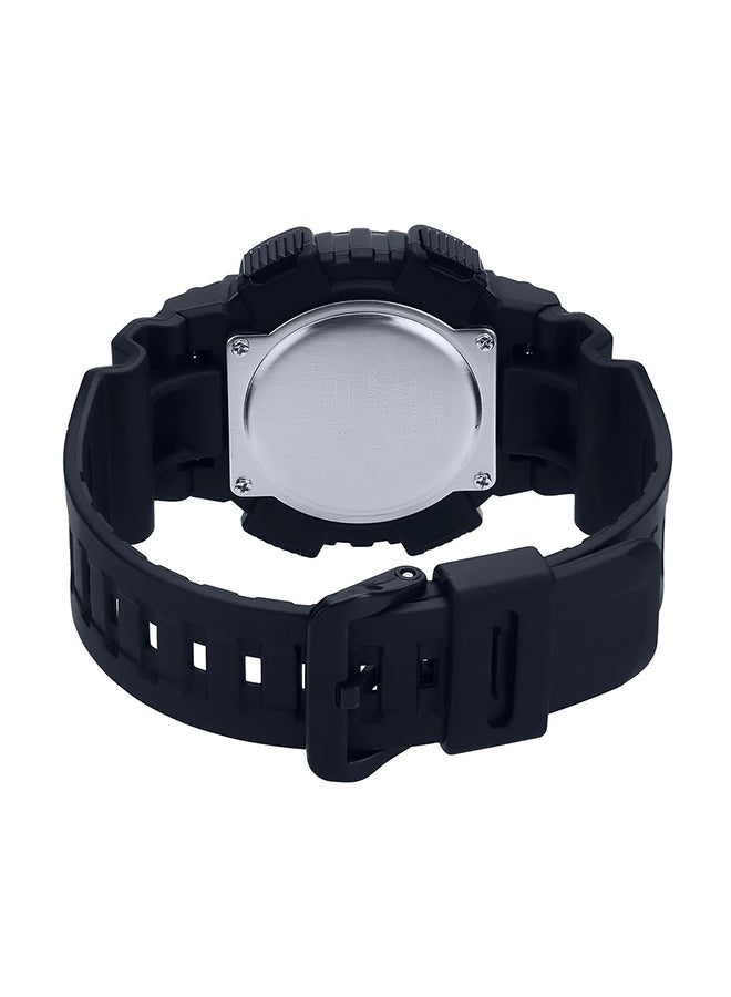 CASIO Men Resin Analog & Digital Watch AEQ-110W-1A3VDF - 47 mm - Black - Image 2