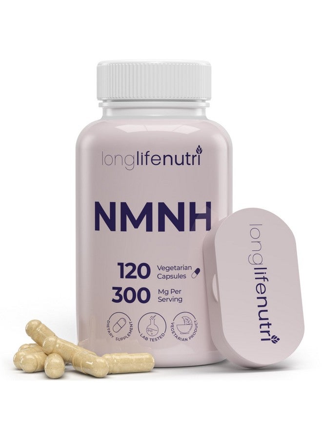 LongLifeNutri NMNH 300mg (Dihydronicotinamide Mononucleotide) - 120 Vegan Capsules, 2-Month Supply, NMN Alternative, NAD Supplement for Energy & Longevity, Lab Tested, Made in USA - Image 1