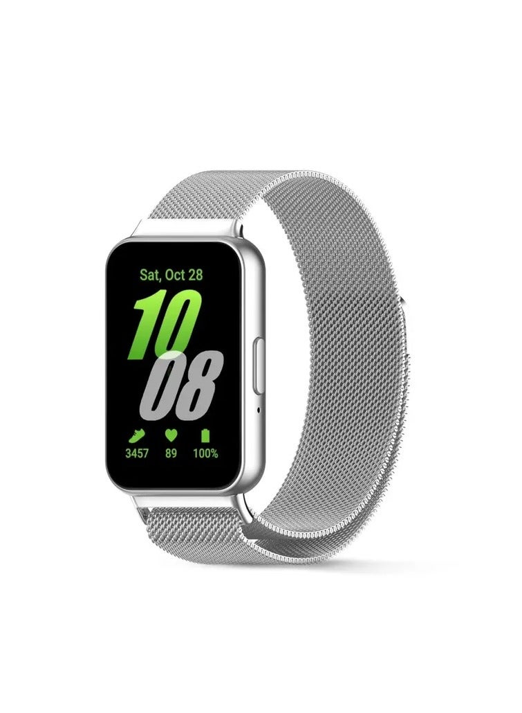 Bands for Samsung Galaxy Fit 3 Strap, Adjustable Stainless Steel Strap with Magnetic Buckle for SAMSUNG Galaxy FIT 3 SM-R390 Smartwatch Strap Women&Men - Image 1