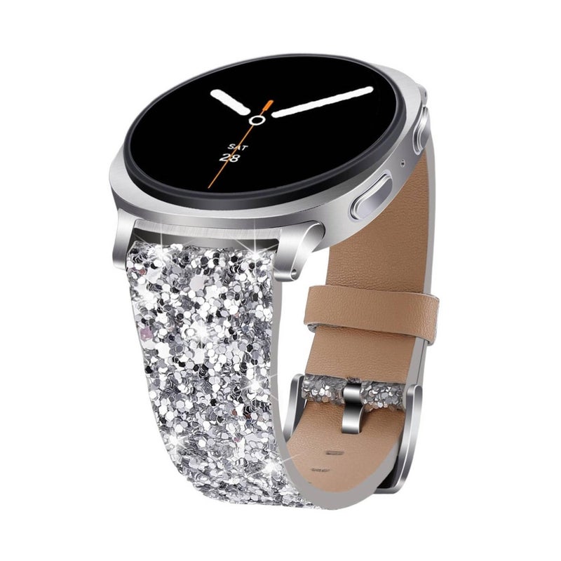 Adjustable Smartwatch Band Compatible with Samsung Galaxy Watch 40 41 44 45 47mm with Fit Replacement Strap in Black - Image 3