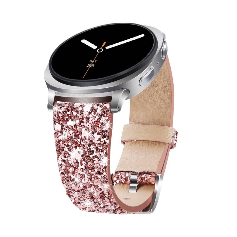 Adjustable Smartwatch Band Compatible with Samsung Galaxy Watch 40 41 44 45 47mm with Fit Replacement Strap in Black - Image 2