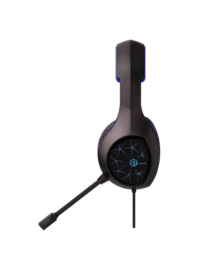ENVIRONMENTAL Environmental Noise Cancellation Smart Headphones – Wireless Over-Ear Headset with ENC Technology, Deep Bass & Comfortable Design for Music & Gaming (Black/Blue) - Image 3