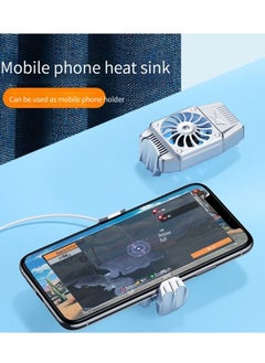 M MIAOYAN M MIAOYAN new mobile phone radiator, playing games, cooling and cooling, the silent artifact, the fan does not freeze the frame, and the mute does not affect the voice White  - Image 3