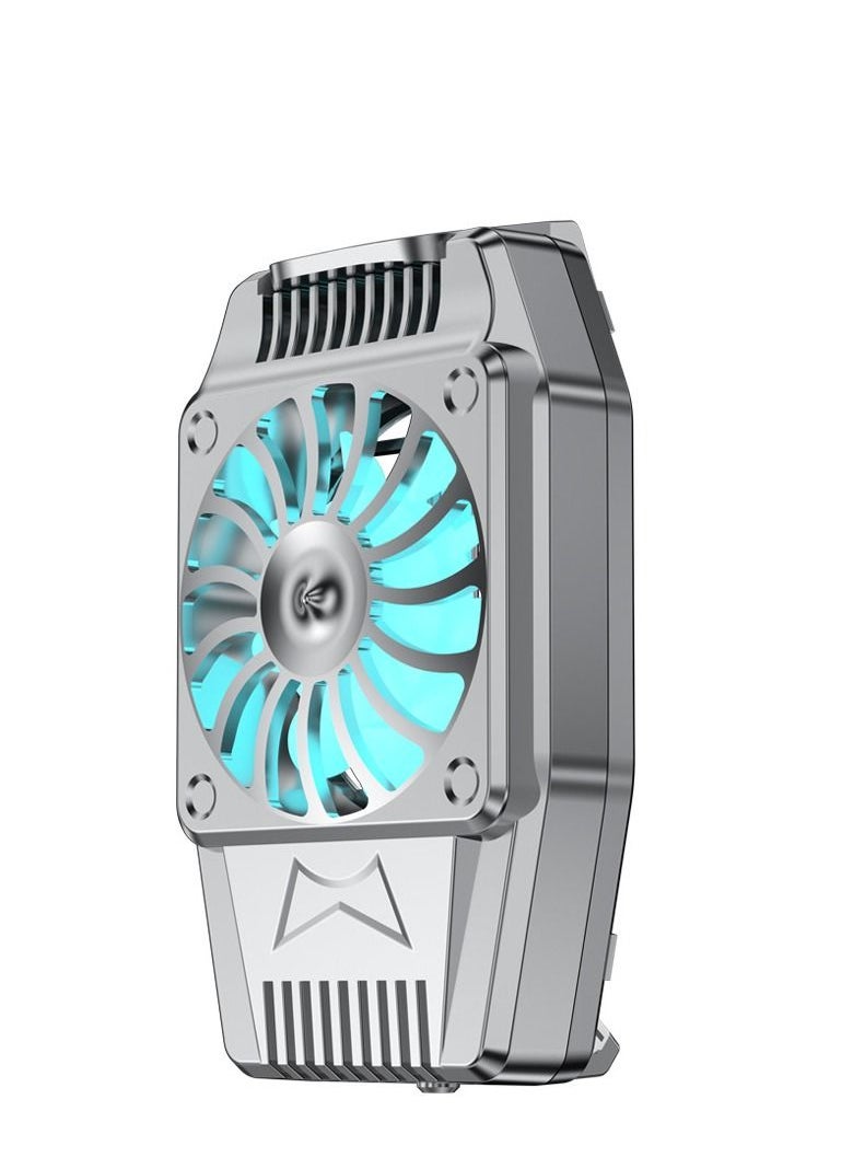 M MIAOYAN new mobile phone radiator, playing games, cooling and cooling, the silent artifact, the fan does not freeze the frame, and the mute does not affect the voice White