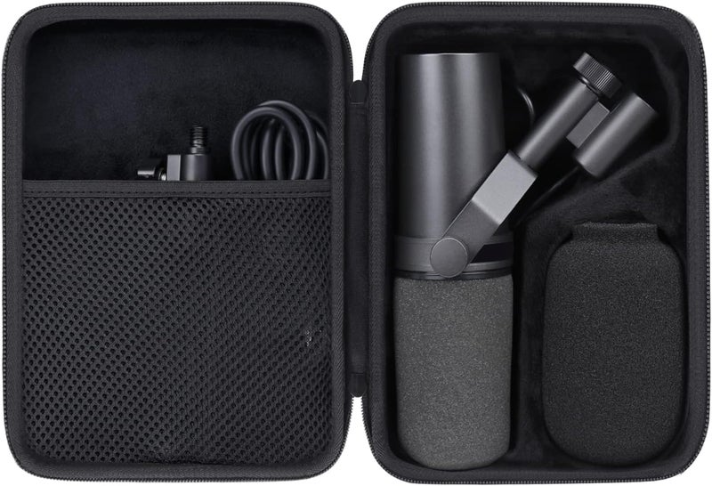 Aenllosi Hard Carrying Case Compatible with Shure SM7B/MV7 SM7dB Vocal Dynamic Microphone for Broadcast (SM7B/MV7/ SM7dB) - Image 1