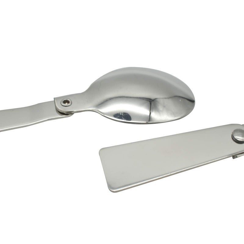 Maydahui Folding Spoon And Fork Sus 18/10(304)Stainless Steel Salad Spork Portable For Thermos And Travel (Pack Of 6) - Image 5