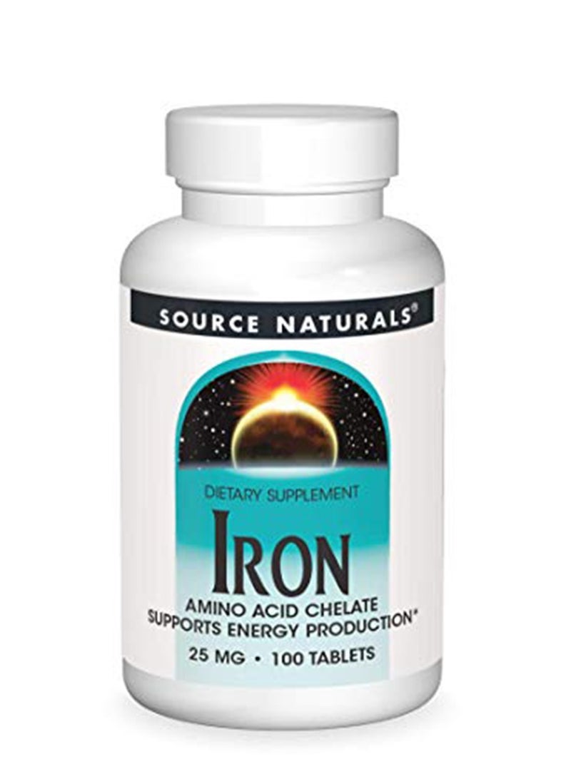 سورس ناتشورالز سورس ناتشورال حديد شيلات , خلايا الدم , 100 حبة, 25 مجم