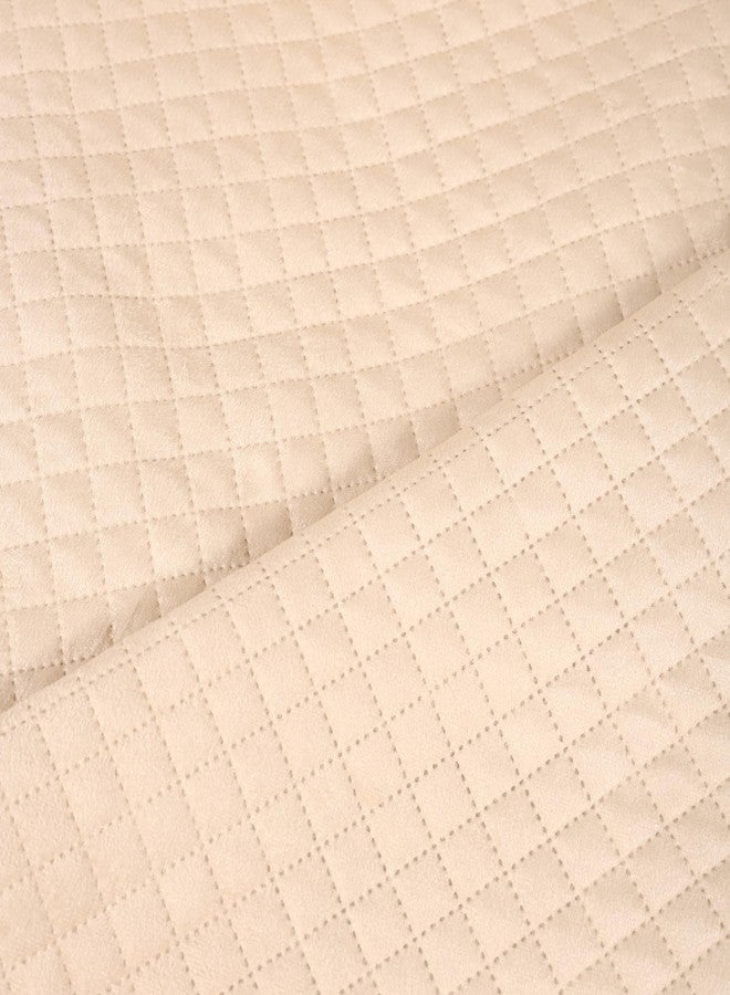STITCHNEST غطاء أريكة مخملي مبطن من ستيتشنست، يتسع لأربعة أشخاص، مزين بشرابات | واقي أريكة بيج أنيق لغرفة المعيشة | ناعم وقابل للغسل | مثالي لإضفاء لمسة جمالية على ديكور غرفة المعيشة - Image 4