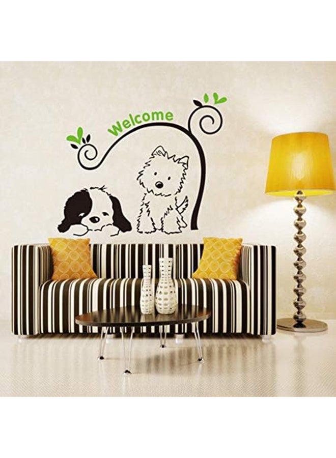 Cartoon (Cat and Dog) Wall Decal Decor Sticker Removable Wall Decal For Baby Boys and Girls Nursery Children's Bedroom Kids Room Stickers Home Decor - Image 2