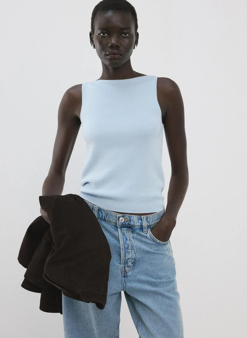 مانجو Fine-knit top