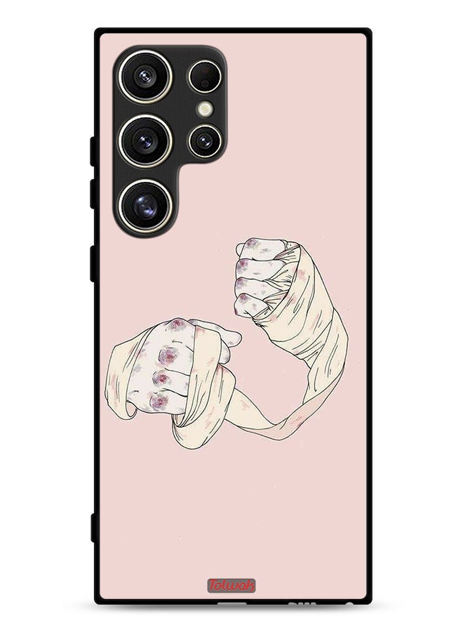 Tolwak Samsung Galaxy S24 Ultra 5G Protective Case Cover Fighter Art - Image 1
