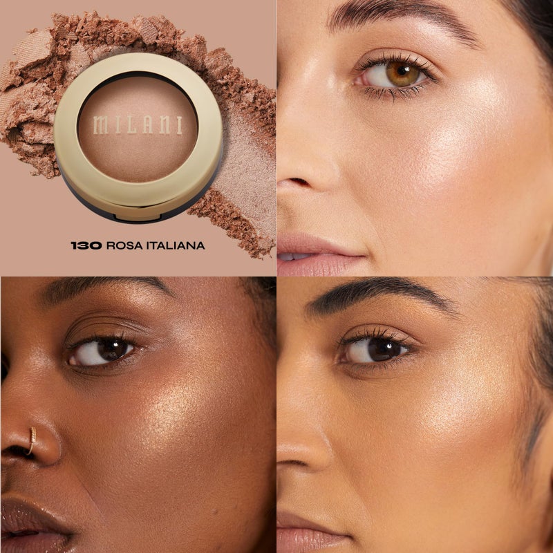 Milani Highlighter Makeup - Baked Contour Powder & Face Highligher, Made in Italy - Rosa Italiana - Image 2