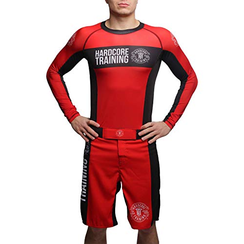 Hardcore Training Fight Shorts Recruit Black Green Red Purple Blue Men's Boxing MMA BJJ Grappling Kickboxing No Gi - Image 3