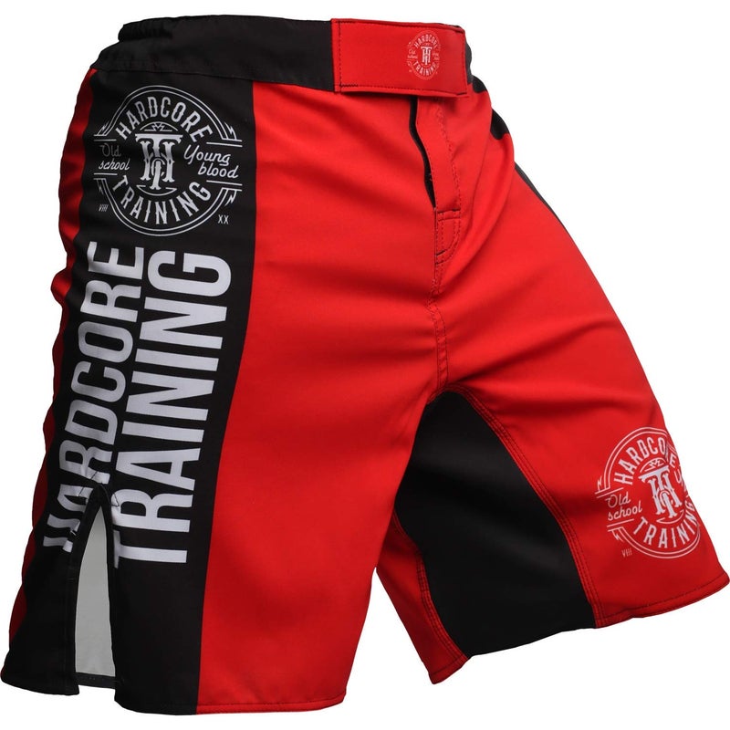 Hardcore Training Fight Shorts Recruit Black Green Red Purple Blue Men's Boxing MMA BJJ Grappling Kickboxing No Gi - Image 5