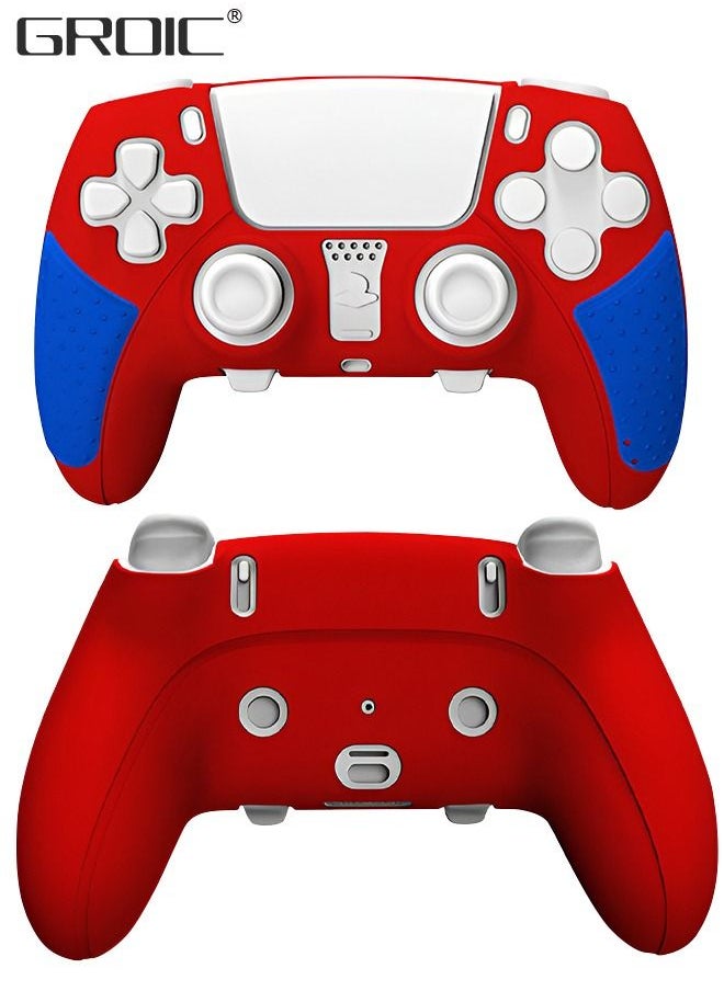 GROIC - PlayVital Guardian Edition Ergonomic Soft Anti-Slip Controller Silicone Case Grip Cover for PS5, Gamepad Rubber Protector Skins with Black Joystick Caps for PS5 Controller - Image 1