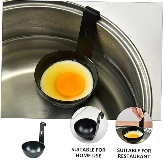 SHOPECOM SHOPECOM Egg Boiler Poached Egg Maker Kitchen Utensil Holder Microwave Steamer Stainless Egg Poacher Bbq Tools Eggwich Maker Egg Cooker Stainless Steel Boiled Kitchen Dining & Bar Tools(1pc)  - Image 4