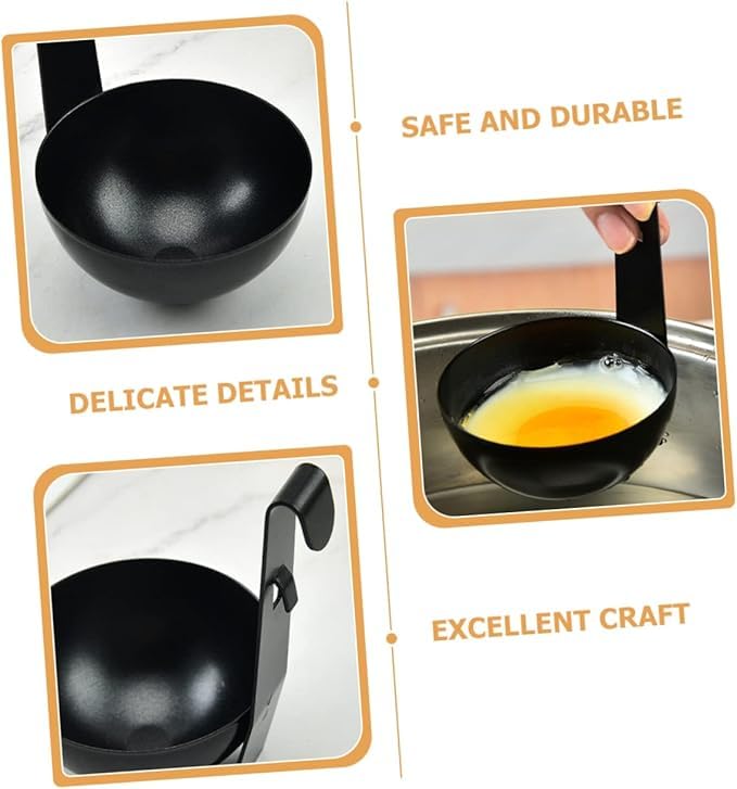 SHOPECOM SHOPECOM Egg Boiler Poached Egg Maker Kitchen Utensil Holder Microwave Steamer Stainless Egg Poacher Bbq Tools Eggwich Maker Egg Cooker Stainless Steel Boiled Kitchen Dining & Bar Tools(1pc)  - Image 5