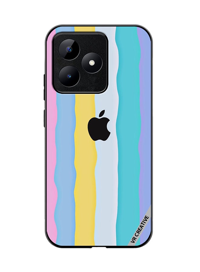 VR CREATIVE Protective Case Cover For Realme C53 Apple Logo Design Multicolour - Image 1