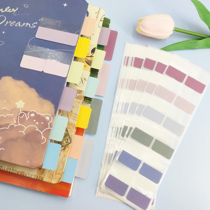Potanro Sticky Book Tabs 360PCS Notebook Colorful Book Annotation Tabs Kit Writable Repositionable Color Page Markers Bible Tabs for Office Supplies - Image 5