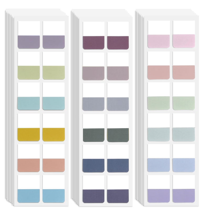 Potanro Sticky Book Tabs 360PCS Notebook Colorful Book Annotation Tabs Kit Writable Repositionable Color Page Markers Bible Tabs for Office Supplies - Image 1
