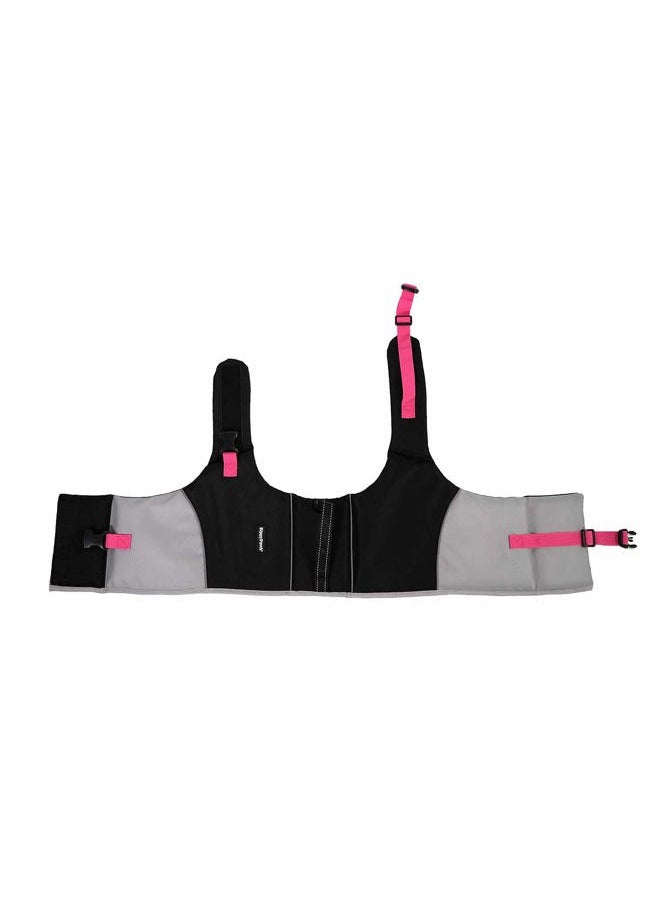 ZippyPaws - Adventure Dog Lifejacket, Swimming Vest for Dogs & Puppies, Life Jacket for Swim Training Small Medium & Large Dogs - Pink, Medium - Image 1