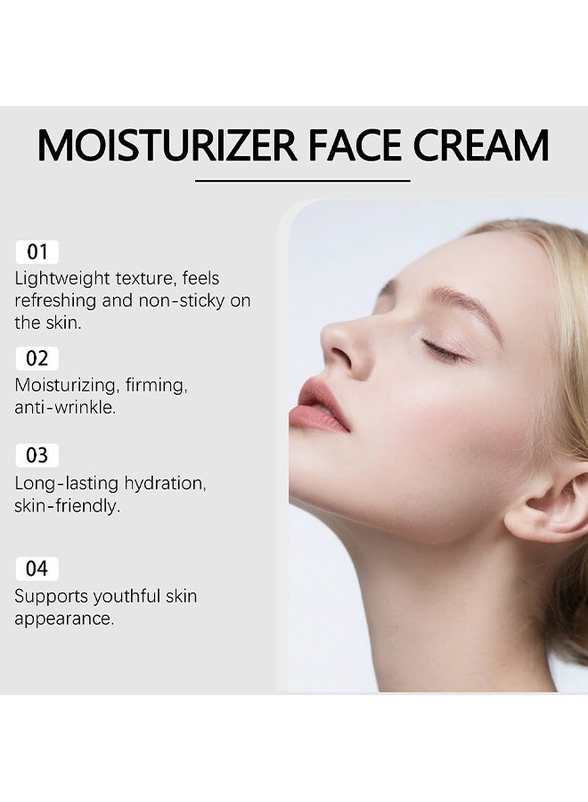 Viareline Collagen Moisturizing Facial Cream - Hydrates and Nourishes, Refreshing and Non-Greasy, Locks in Moisture and Enhances Skin Luster. 50g - Image 3