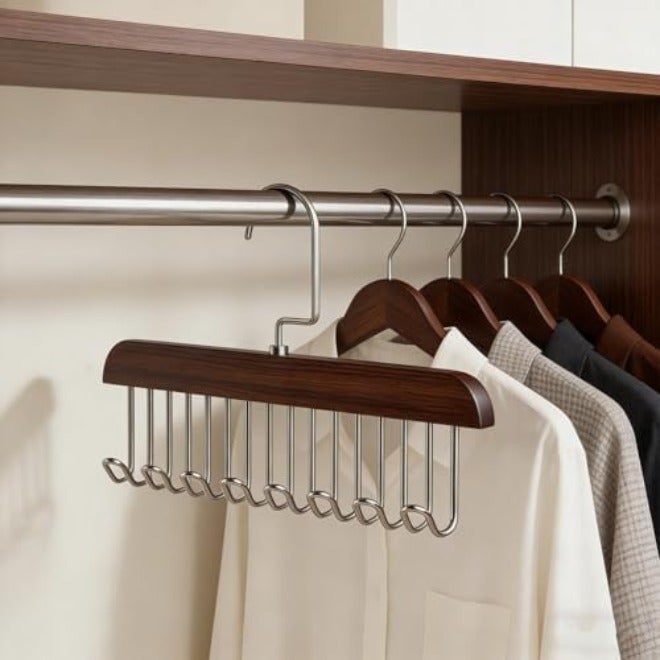 general Multi-Functional Clothes Hanger, Bra Organizer with 8 Hooks and 360°  Rotation - Image 3