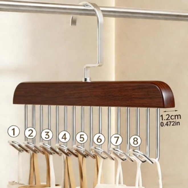 general Multi-Functional Clothes Hanger, Bra Organizer with 8 Hooks and 360°  Rotation - Image 4