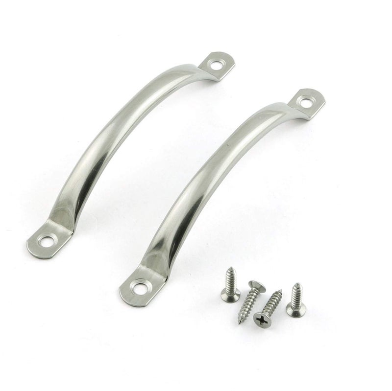 PZRT 2pcs 121mm Stainless Steel Door Handle Cabinet Drawer Hardware Solid Handles Pulls Hole Spacing 106mm417in