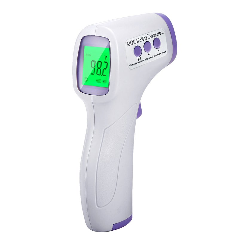 Non-contact Infrared Thermometer Forehead Temperature Measurement LCD Three Colors Backlight Digital Display 32 Groups Record ℃/℉ Beep Alarm - Image 1