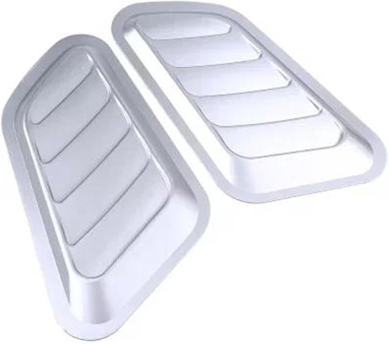 2Pcs Universal Turbo Bonnet Front Hood Scoop Bonnet Vent Cover Air Intake Turbine Engine Cover Bonnet Vent Mudguard Exterior Styling - Image 4