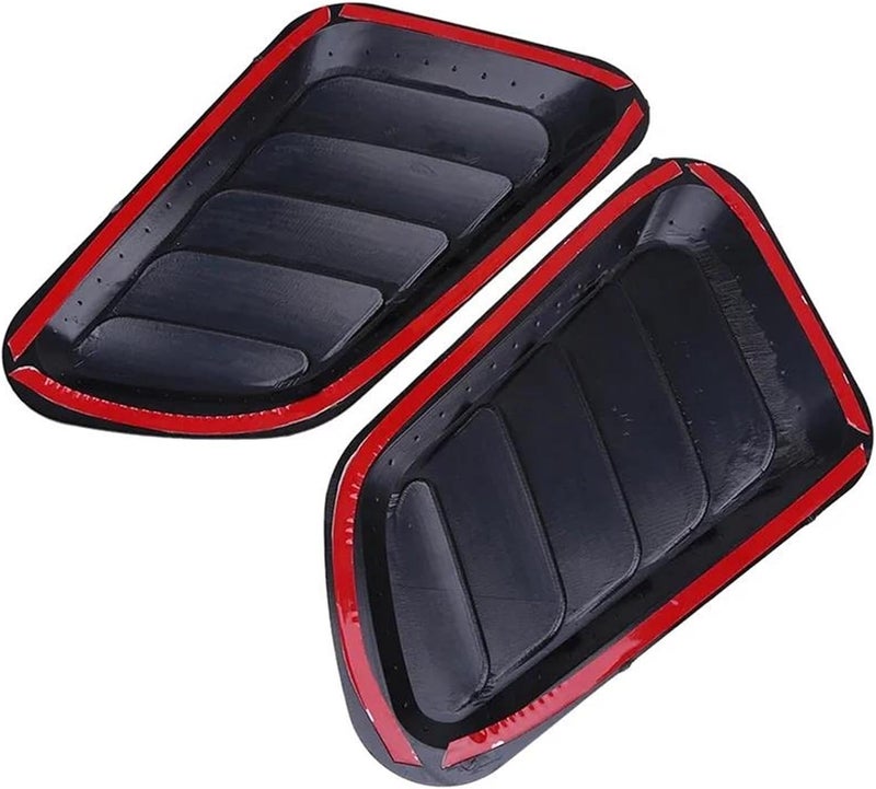 2Pcs Universal Turbo Bonnet Front Hood Scoop Bonnet Vent Cover Air Intake Turbine Engine Cover Bonnet Vent Mudguard Exterior Styling - Image 3