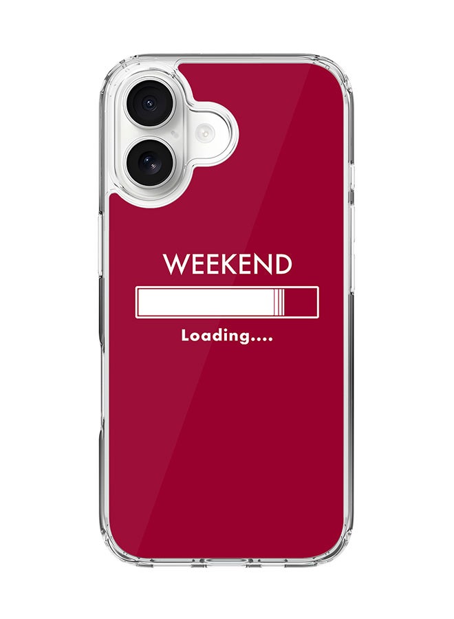 Stylizedd Classic Clear MagSafe Case for iPhone 17 , Hybrid Soft Case Flexible Edges Anti Drop TPU PC Gel Thin Transparent Cover [ Designed for iPhone 17 ] - Weekend loading