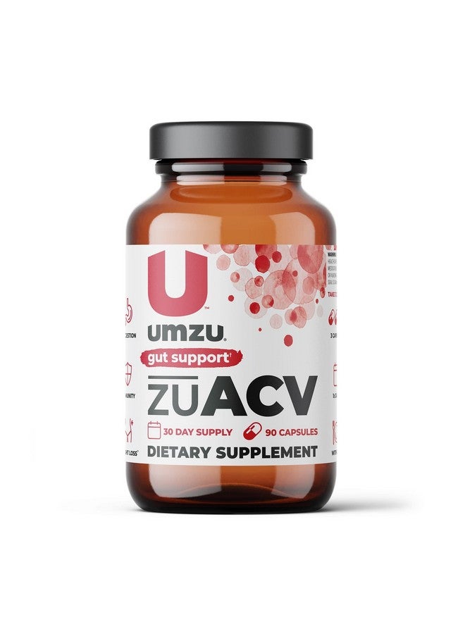 UMZU مكمل خل التفاح زواكف (ACV) البروبيوتيك لدعم صحة الأمعاء والهضم والبكتيريا الصحية مصنوع من مسحوق ACV وجذر الإينولين (إمداد لمدة 30 يومًا 90 كبسولة) - Image 2