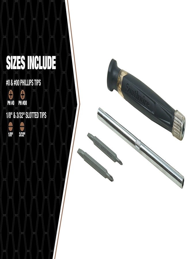 Southwire SD4N1P 4-in-1 Precision Screwdriver with Phillips and Slotted Bits - Image 3